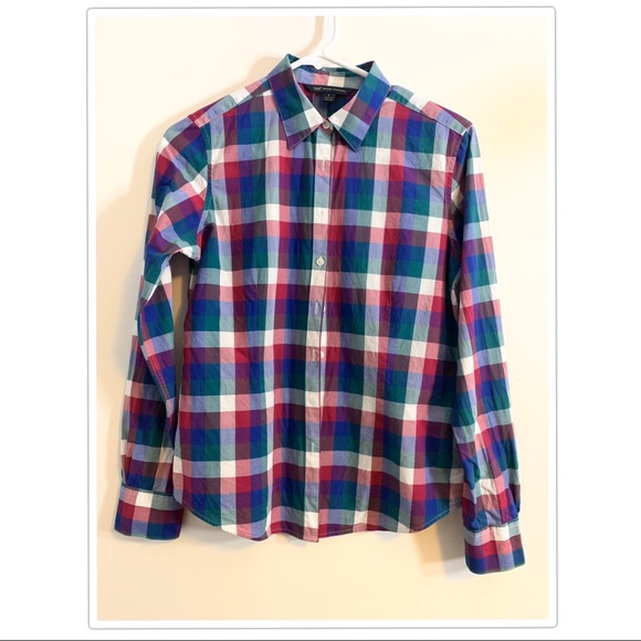 Classic Fit Non Iron Plaid Brook Brothers Oxford - Picture 3 of 8